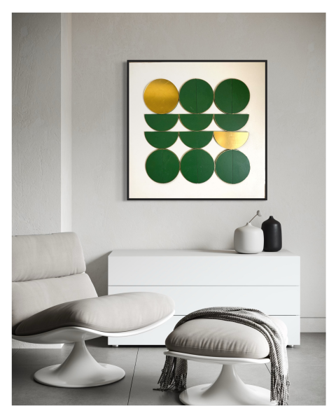Emerald Equation | Geometry of Prosperity | Luxury Wall Art