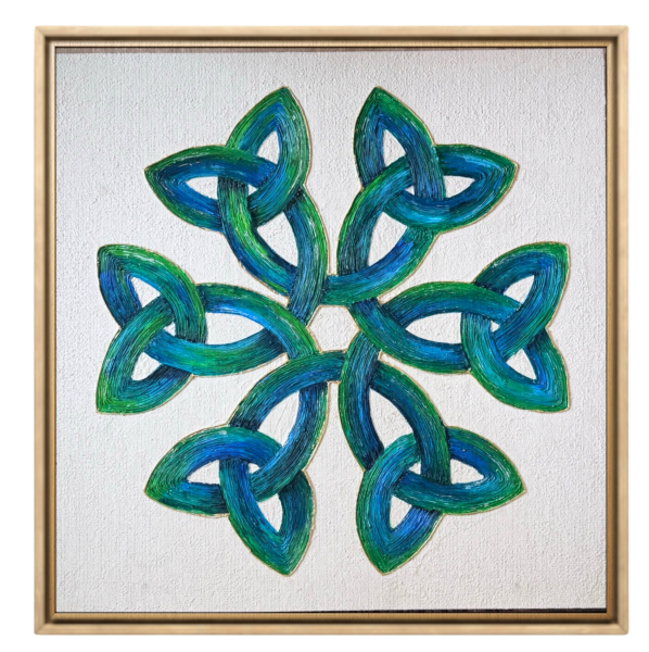 Interwoven Flow | Abstract Mixed Media Art