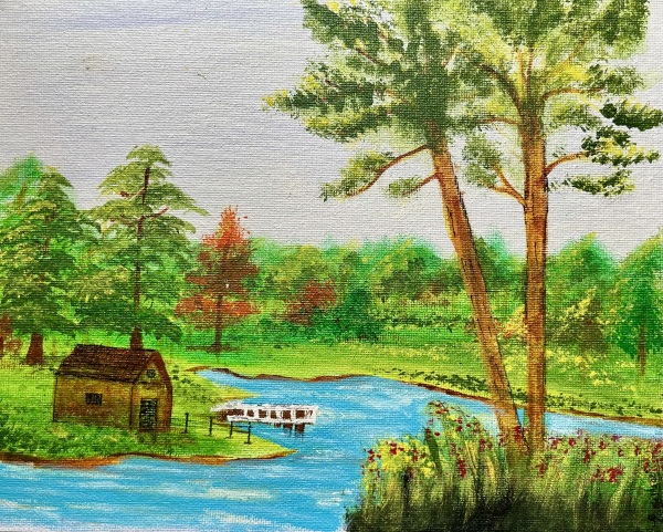Lakeside Dream | Serene Landscape Art