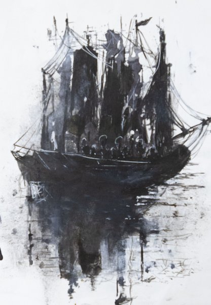 Silent Voyage | Monochrome Maritime Art