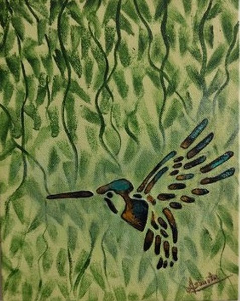 Whispering Greens | Nature Painting