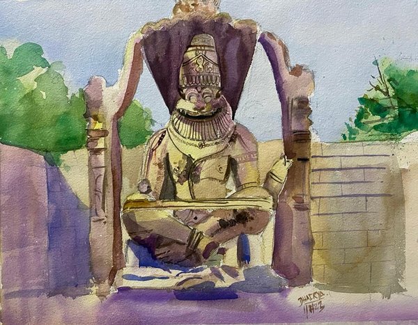 Ugra Narshing Hampi | Indian Spiritual Heritage Wall Art