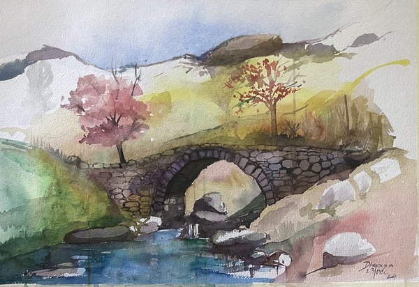 Stone Bridge | Scenic Nature Wall Art