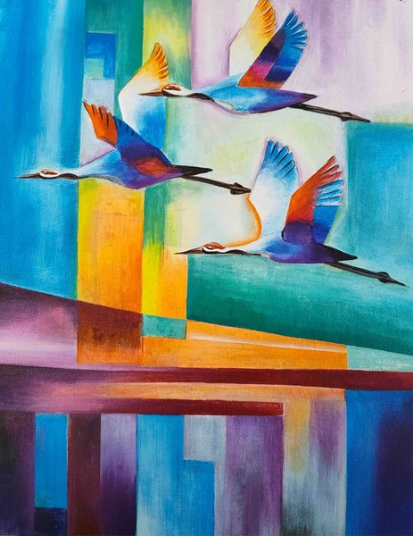 Freedom & Joy With Unity | Modern Painting