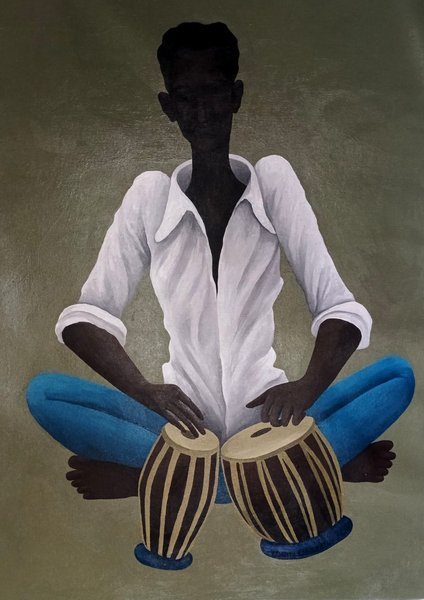 Tabla Player | Contemporary Wall Art