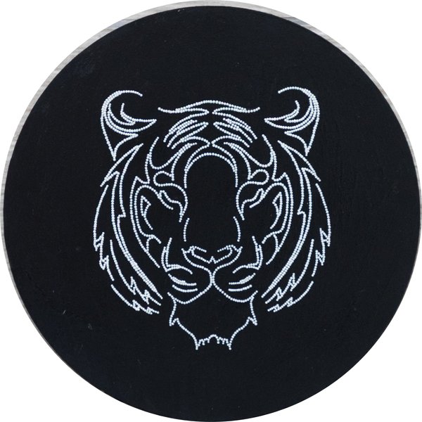 Monochrome Tiger | Pointillism Wall Decor