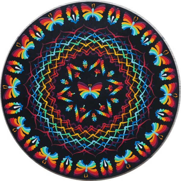 Rainbow Butterfly Mandala