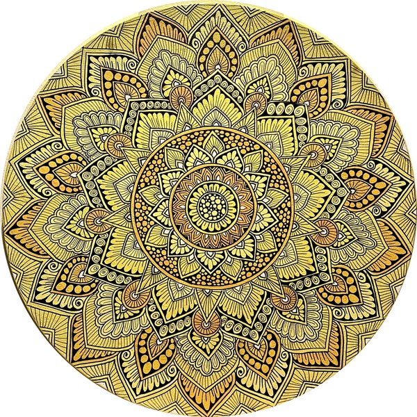 Golden Hour Mandala Wall Art