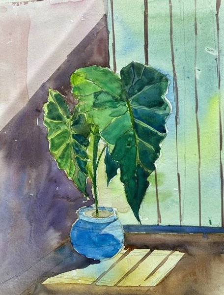 Window Garden | Botanical Watercolor Painting