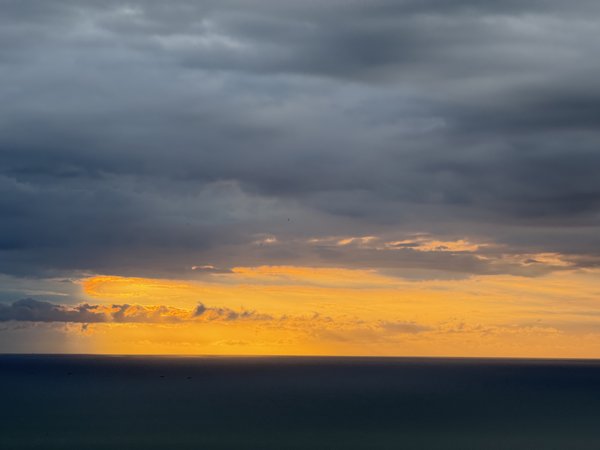 Ocean Horizon at Dusk