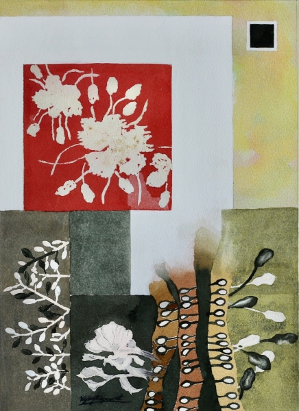 Silent Bloom | Contemporary Botanical Watercolor Art