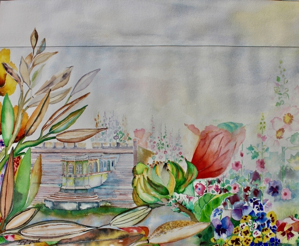 My Dream Garden | Floral Heritage Watercolor Art