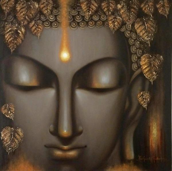 The Enlightened Buddha Portrait Art