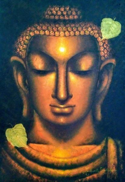 Moksh Buddha Portrait Painting