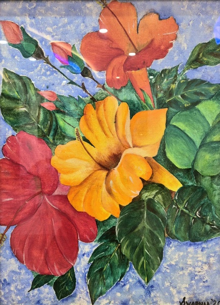 Garden Whispers | Floral Canvas Painting