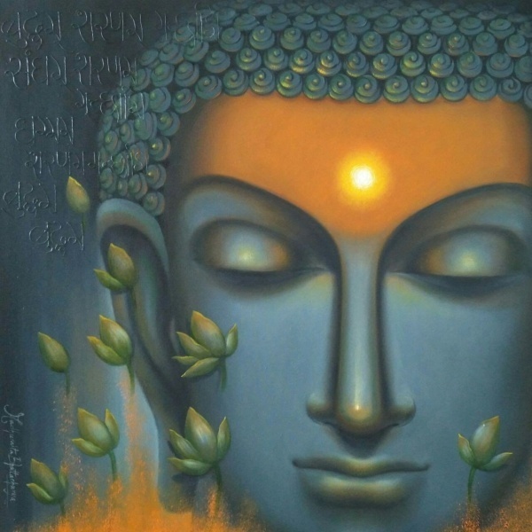 Tathagata Buddha Face Painting