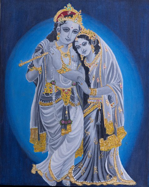 Radha Krishna | Traditional Indian Painting