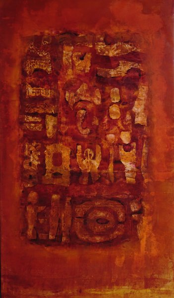 Abstract Shloka | Original Symbolic Abstraction Ganesha Painting