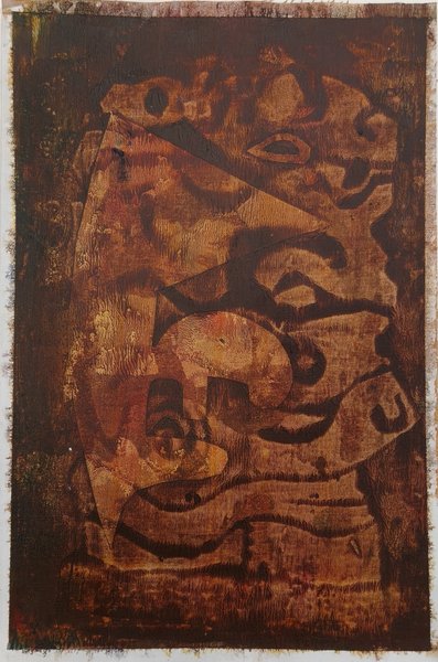 Abstract Science And Symbols | Handmade Symbolic Painting