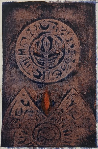 Abstract Science And Symbols | Original Sacred Mandala Art