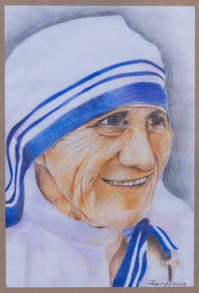 Mother Teresa | Pencil Portrait Artwork