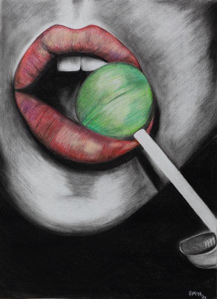 Green Lollipop | Contemporary Pop Art