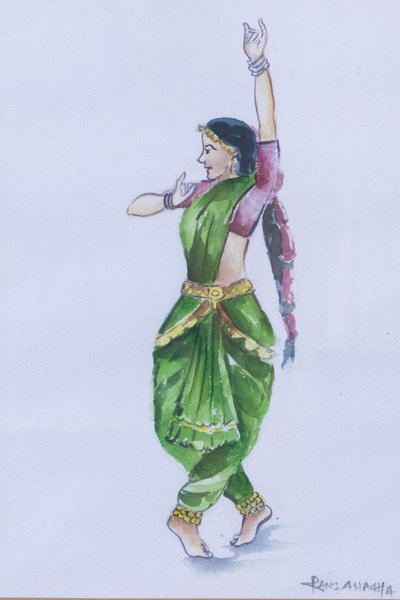 Dancing Girl | Original Watercolor Painting