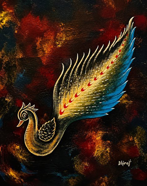Radiance Of The Peacock | Radiance Of The Peacock | Bird Painting