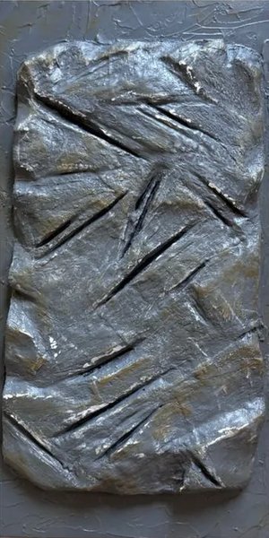 Raw Presence | Contemporary Textured Mixed Media Canvas Art