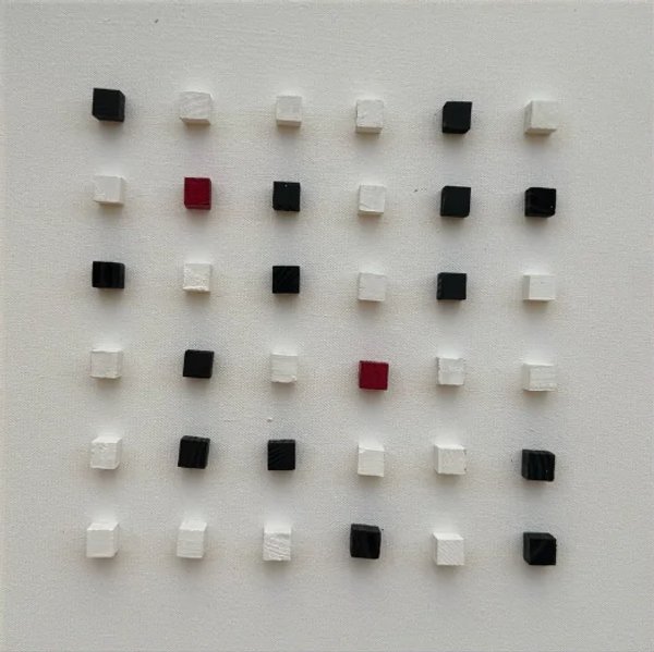Change of Heart | 3D Minimalist Geometric Wall Art
