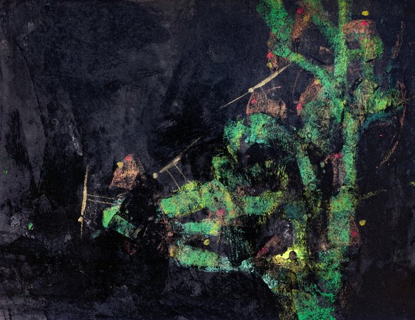 Trees Of My Garden 1 | Abstract Tree Painting