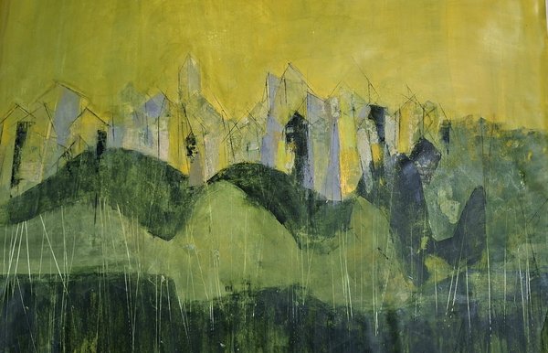 Summer In My Town | Abstract Cityscape Art