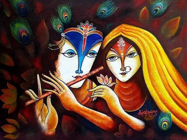 Krishna & Radha Eternal Melody | Devotional Art