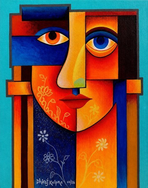 Fragments Of The Soul | Abstract Geometric Portrait