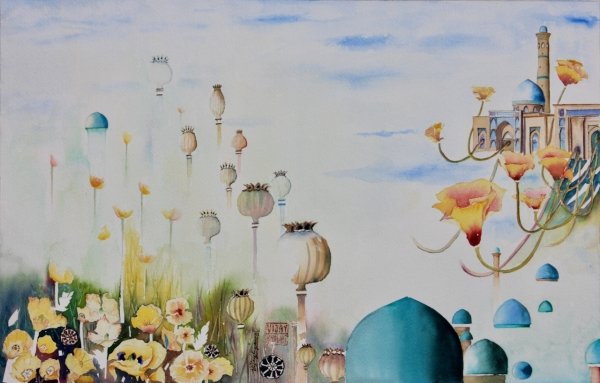 My Dream Garden | Architectural Watercolor Art