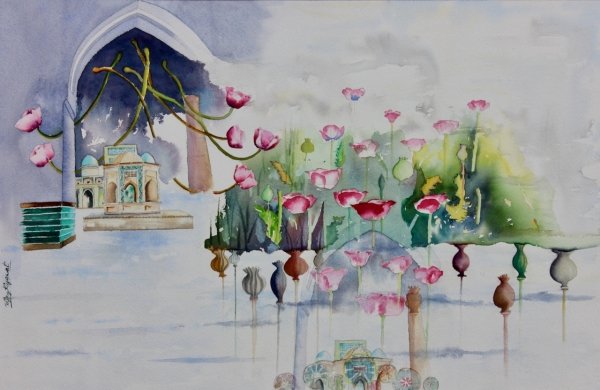 My Dream Garden | Lotus Heritage Watercolor Art