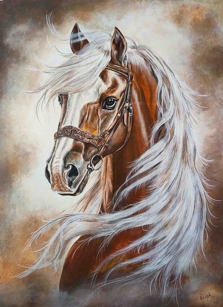 Horse Painting -a Symbol Of Strength & Freedom | Contemporary Wall Art