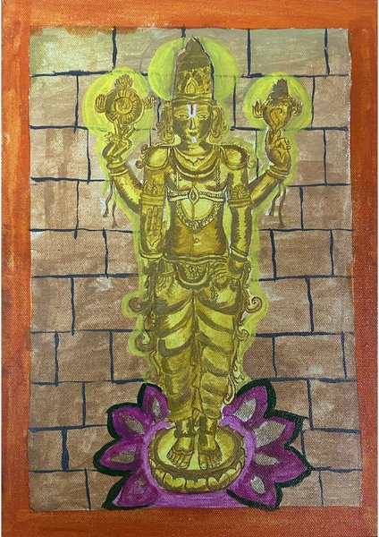 Lotus Guardian | Hindu Devotional Art