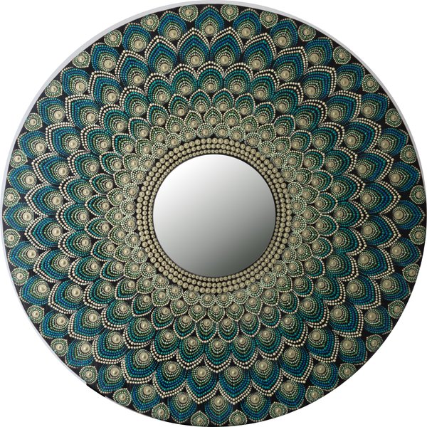 Peacock Feather Inspirated Mandala Art