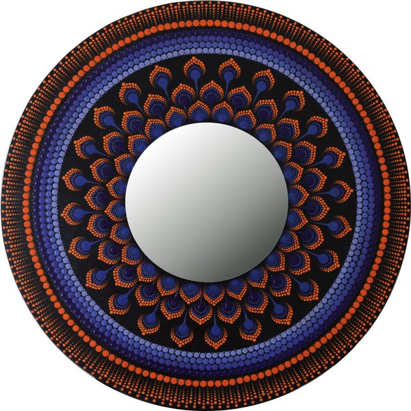 Purple & Orange Patterned Boho Decor