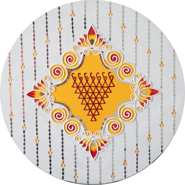 Saraswati Symbol Lippan Art